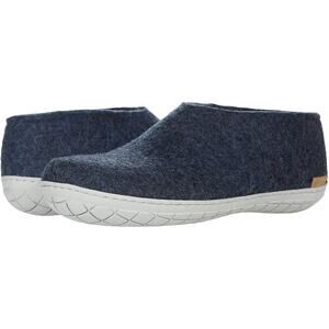 Glerups Mens Slip On Shoes EU 47 US 14 Blue Wool NIB